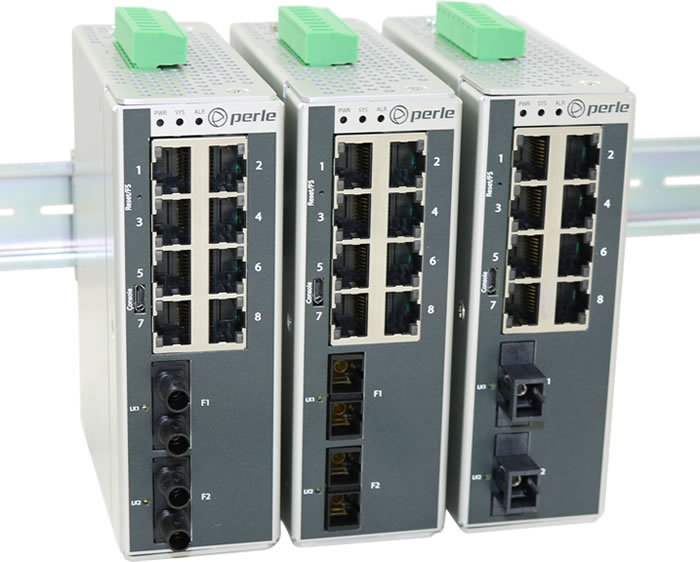 Perle lance les commutateurs Ethernet industriels administrables IDS-710CT avec fibre
